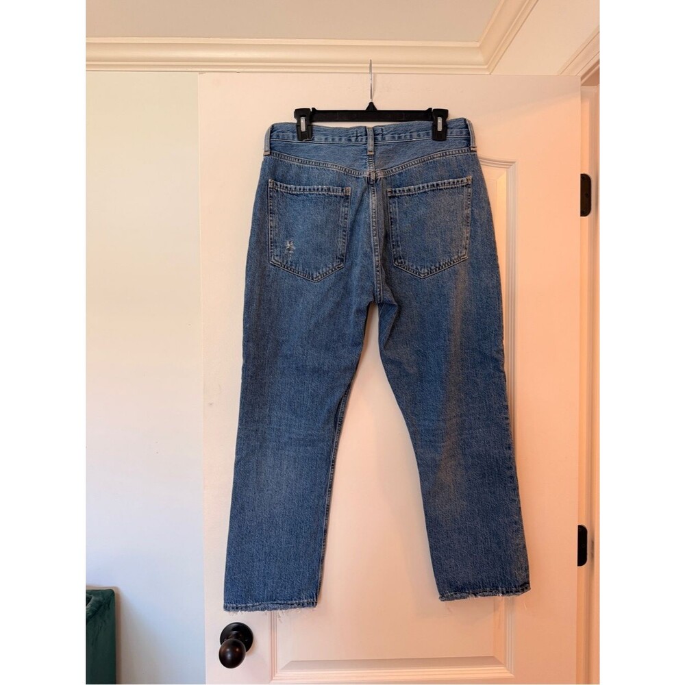 Agolde Riley High Rise Straight Crop In Frequency Size 30 - Picture 4 of 14